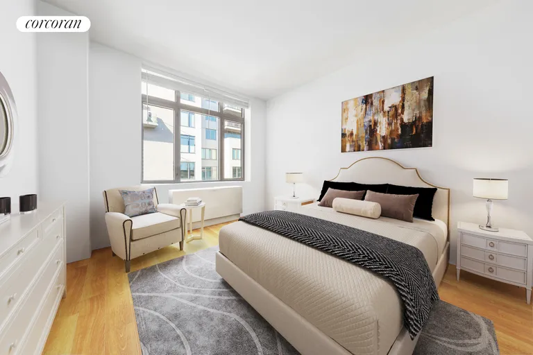 New York City Real Estate | View 125 West 22nd Street, 13A | Bedroom 2 - Virtually Staged | View 5