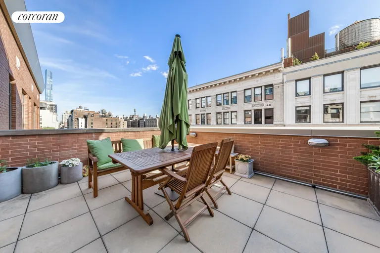 New York City Real Estate | View 125 West 22nd Street, 13A | Private Terrace | View 7