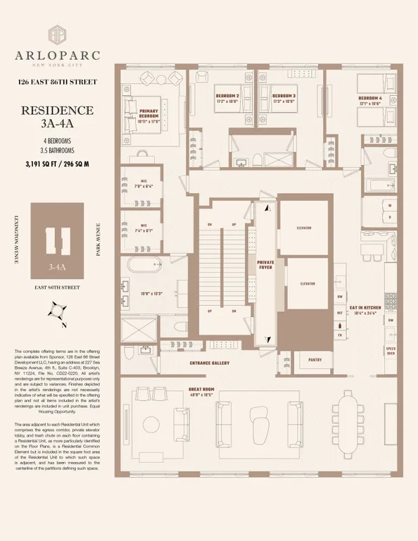 126 East 86th Street, 4A | floorplan | View 18