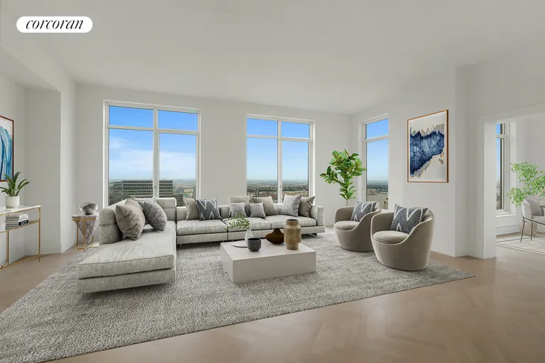 New York City Real Estate | View 30 Park Place, 73A | Living Room | View 3