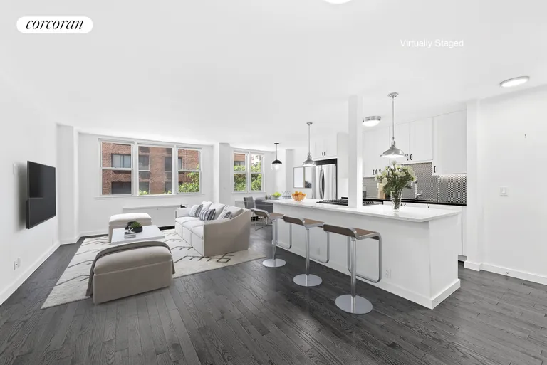 New York City Real Estate | View 201 East 36th Street, 3B | Living Room | View 4