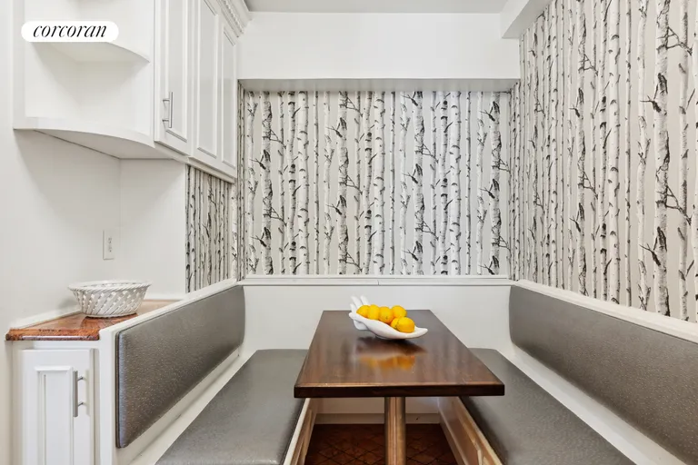 New York City Real Estate | View 16 Sutton Place, 2A | Built in Banquette with Table | View 5