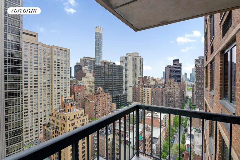 New York City Real Estate | View 300 East 54th Street, 23J | Balcony | View 9