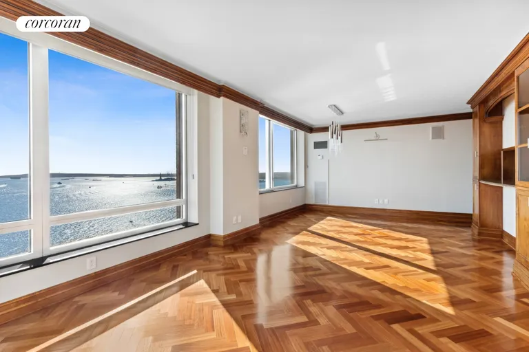 New York City Real Estate | View 10 West Street, 27E | Living Room | View 3