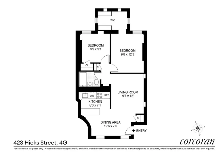 423 Hicks Street, 4G | floorplan | View 14