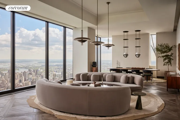 New York City Real Estate | View 111 West 57th Street, PH76 | Living Room | View 3
