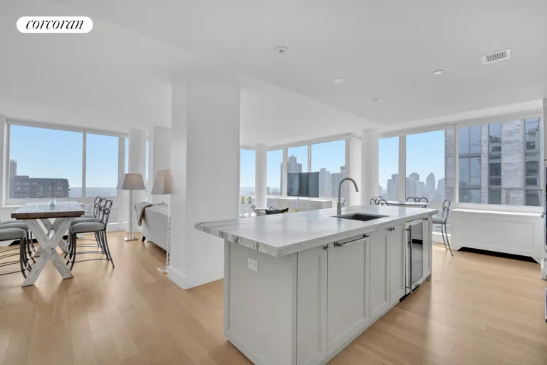 New York City Real Estate | View 389 East 89th Street, 31B | Open Kitchen | View 4