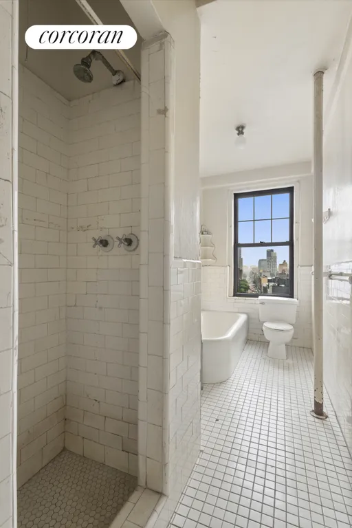 New York City Real Estate | View 141 East 3rd Street, 10EF | Wndowed Bath Room | View 8