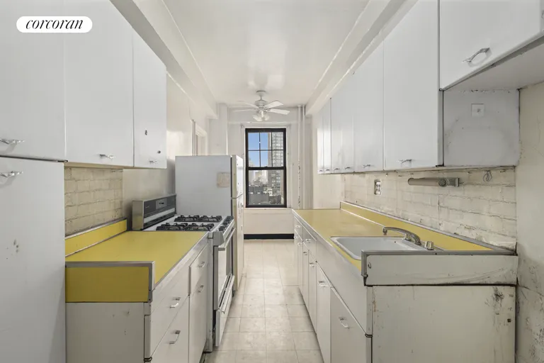New York City Real Estate | View 141 East 3rd Street, 10EF | Original Windowed Eat-In Kitchen | View 9