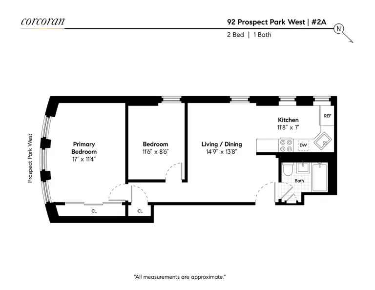92 Prospect Park West, 2A | floorplan | View 6