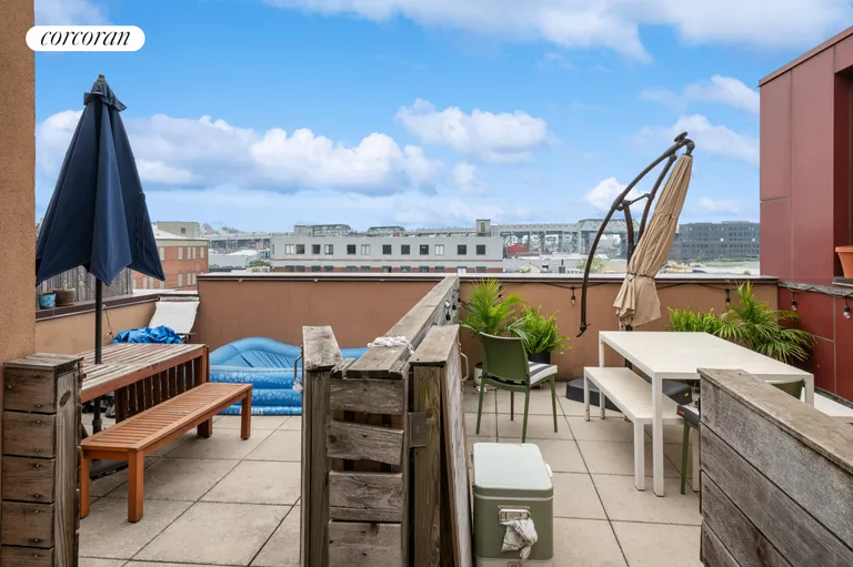 New York City Real Estate | View 105 3rd Street, 2 | Private roof terrace (to the left) | View 9