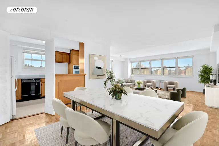 New York City Real Estate | View 15 CHARLES STREET, 15C | Living Room | View 3