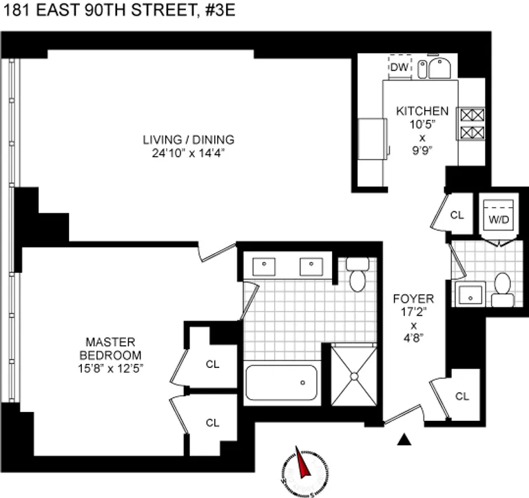 181 East 90th Street, 3C | floorplan | View 8
