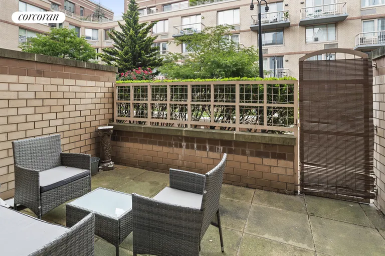 New York City Real Estate | View 393 West 49th Street, 2AA | Terrace | View 5