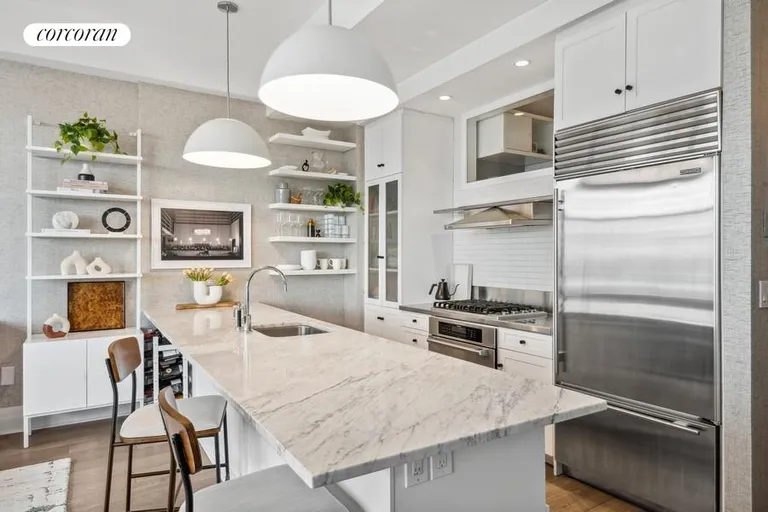 New York City Real Estate | View 70 Washington Street, PHR | Open eat-in kitchen | View 3