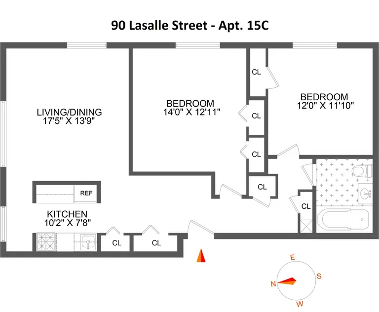 90 LaSalle Street, 5C | floorplan | View 7