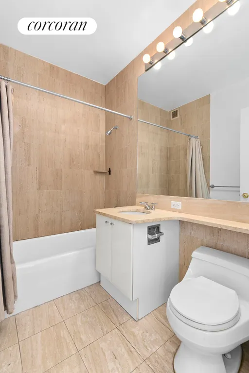 New York City Real Estate | View 200 Riverside Boulevard, 21B | Marble Full Bathroom | View 8