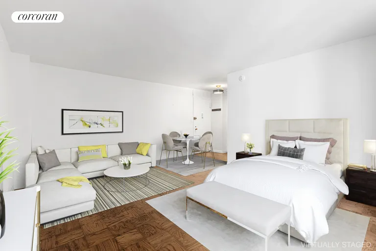 New York City Real Estate | View 77 East 12th Street, 9A | Living and Sleeping Area | View 2