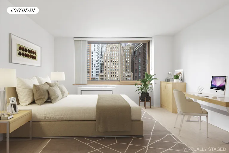 New York City Real Estate | View 250 South End Avenue, 9G | Virtual bedroom | View 4