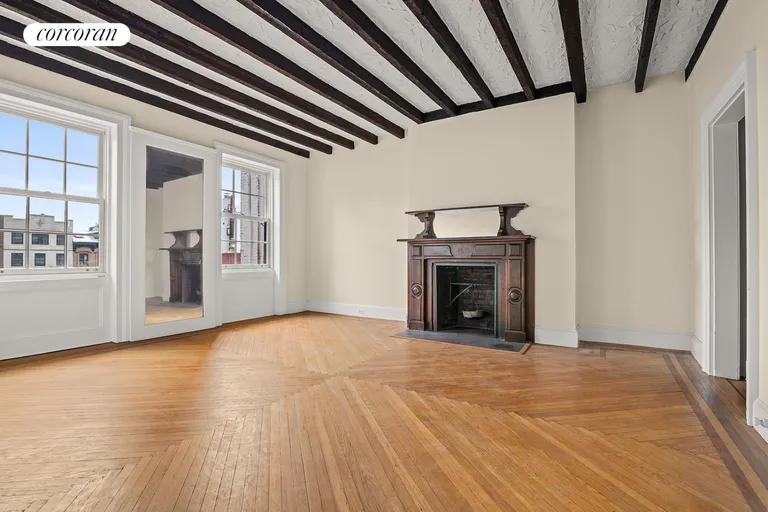 New York City Real Estate | View 116 Pierrepont Street | Bedroom with Coffered Ceiling | View 2
