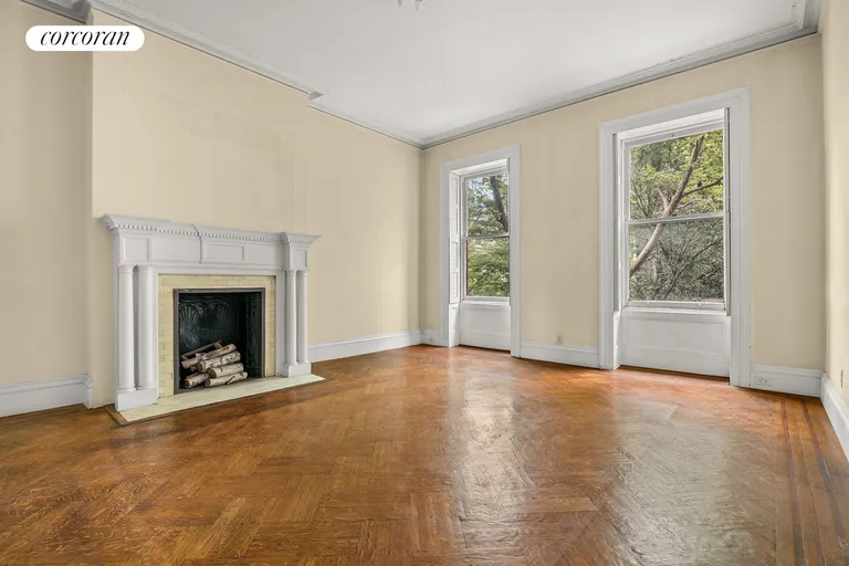 New York City Real Estate | View 116 Pierrepont Street | Bedroom with Beautiful Fireplace | View 6