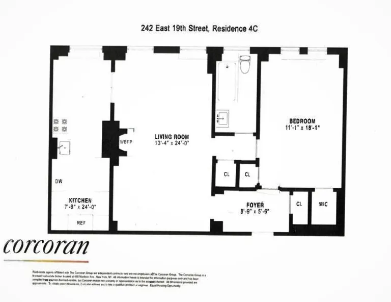 242 East 19th Street, 4C | floorplan | View 14