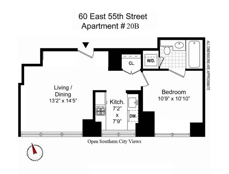 60 East 55th Street, 20B | floorplan | View 13