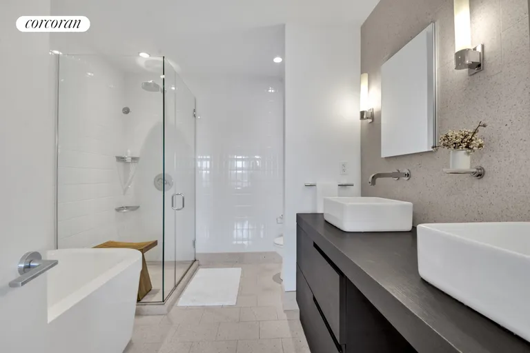New York City Real Estate | View 360 Furman Street, 1103/1104 | En Suite Primary Bathroom | View 11