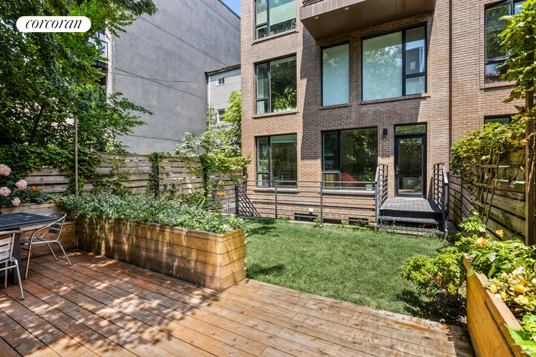 New York City Real Estate | View 138 Quincy Street, 1 | Decked backyard | View 10