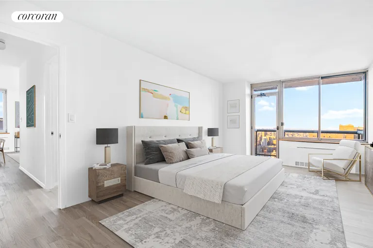 New York City Real Estate | View 200 East 89th Street, 42B | Main Bedroom | View 14