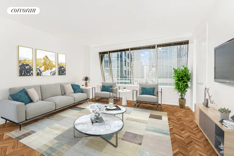 New York City Real Estate | View 15 West 53rd Street, 22C | 1 Bed, 1 Bath | View 1