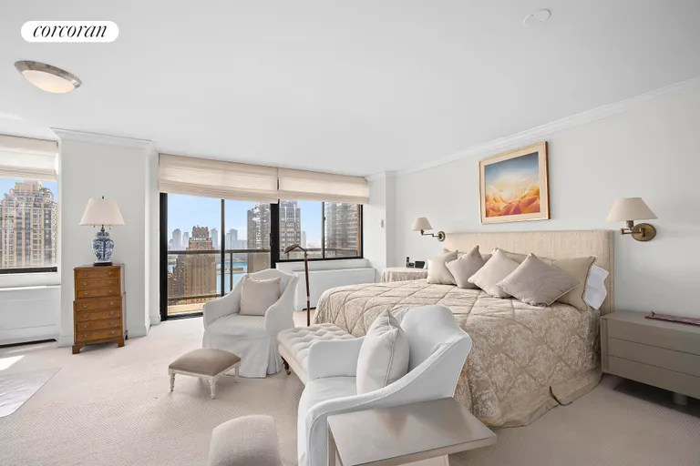 New York City Real Estate | View 255 East 49th Street, 30A | Primary Bedroom | View 7