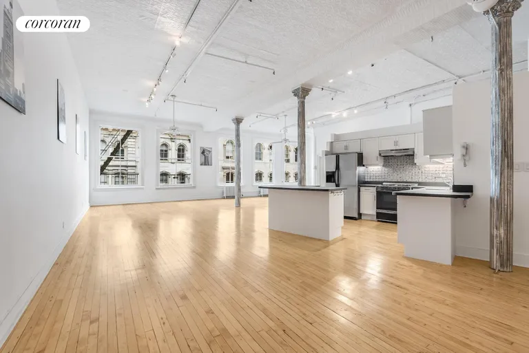 New York City Real Estate | View 22 East 18th Street, 5E | Open Dining/Kitchen/LR | View 16