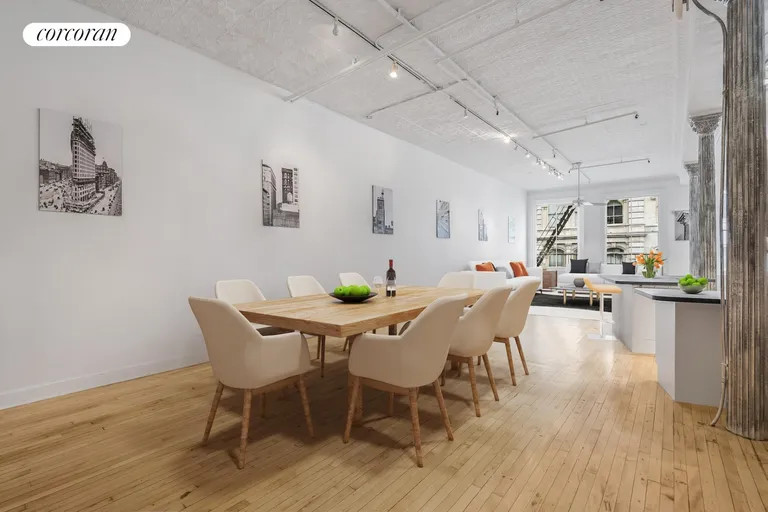 New York City Real Estate | View 22 East 18th Street, 5E | Dining Area (virtual) | View 19