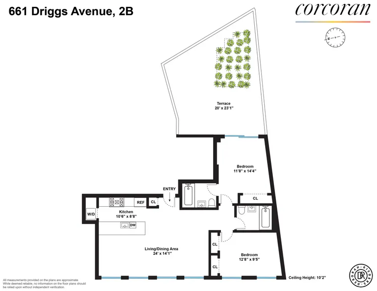 661 Driggs Avenue, 2B | floorplan | View 11
