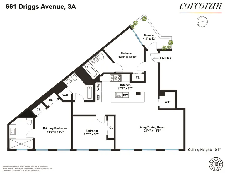 661 Driggs Avenue, 3A | floorplan | View 11
