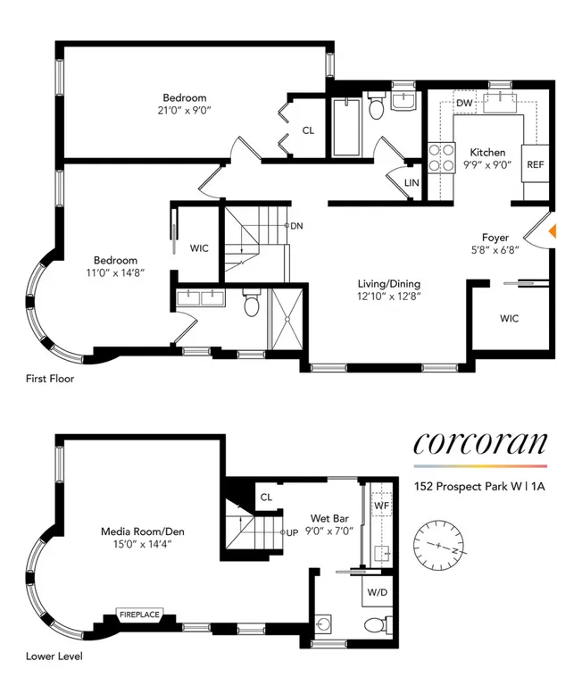 152 Prospect Park West, 1A | floorplan | View 10