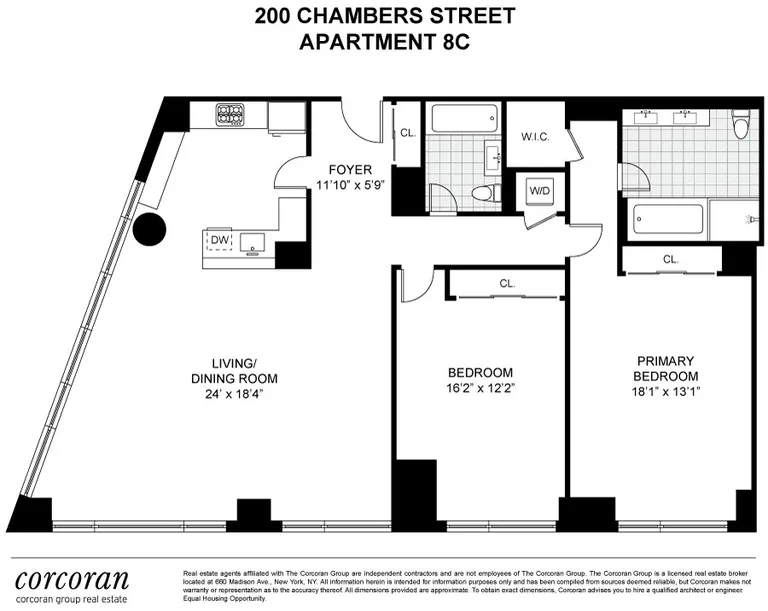 200 Chambers Street, 8C | floorplan | View 18