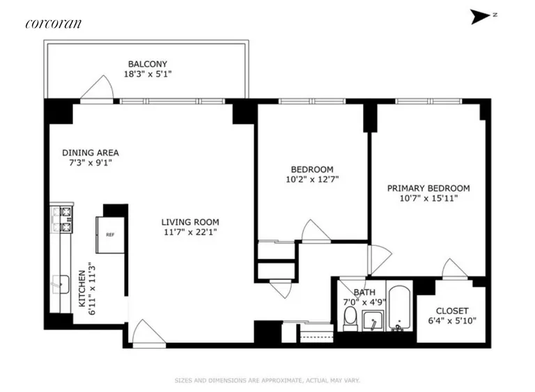 New York City Real Estate | View 448 Neptune Avenue, 14E | Floor Plan | View 11