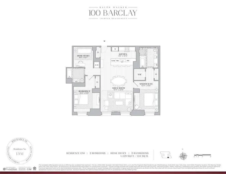 100 Barclay Street, 13M | floorplan | View 10