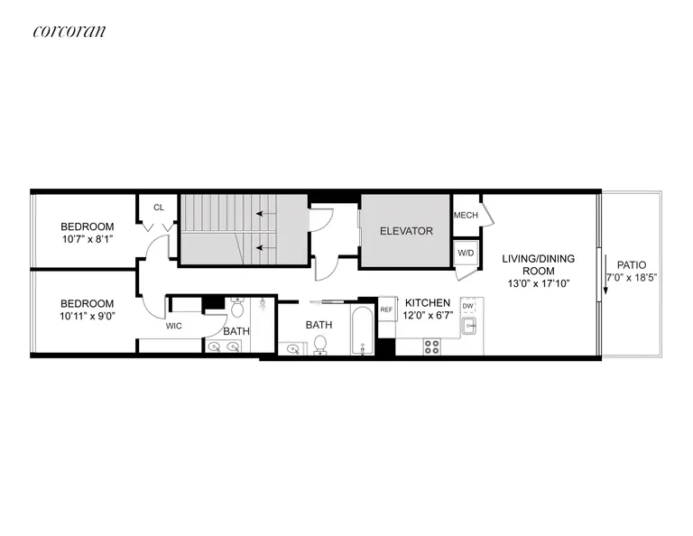 New York City Real Estate | View 96 16th Street, 3 | Floor Plan | View 16
