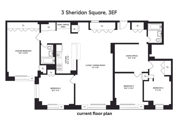 3 Sheridan Square, 3FE | floorplan | View 15