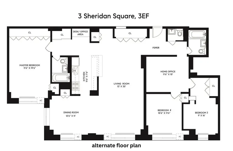 3 Sheridan Square, 3FE | floorplan | View 16