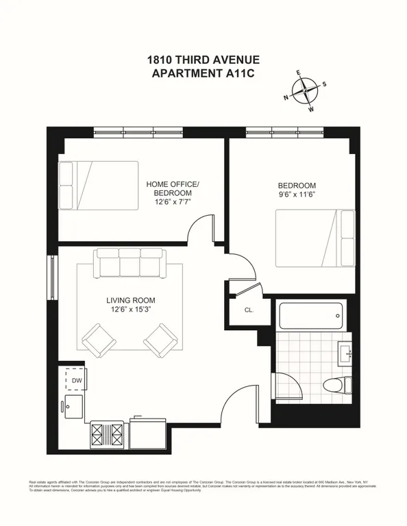 1810 Third Avenue, A11C | floorplan | View 6