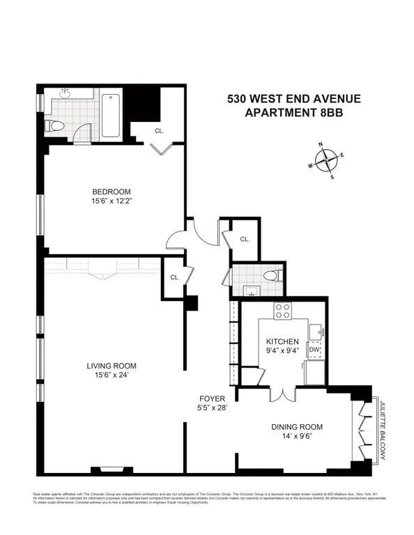 530 West End Avenue, 8BB | floorplan | View 13
