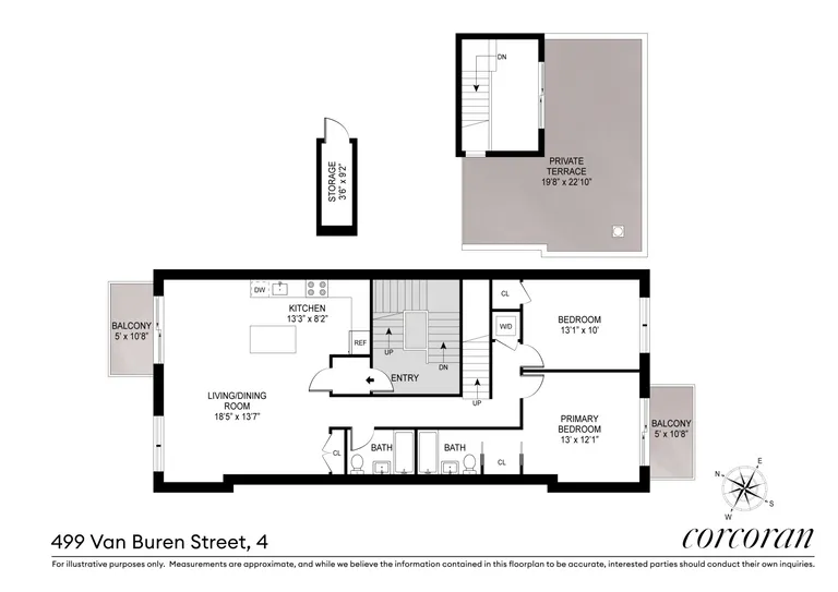 499 Van Buren Street, 4 | floorplan | View 8