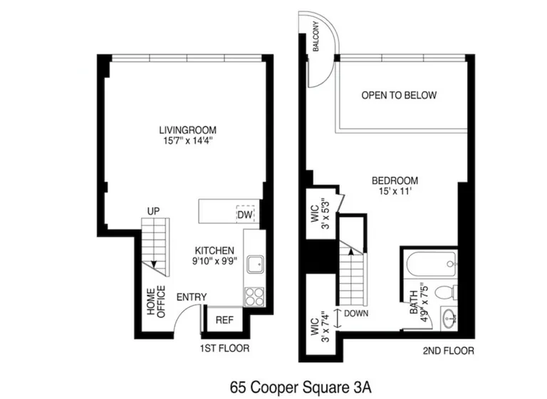 65 Cooper Square, 3FLLOFT | floorplan | View 9