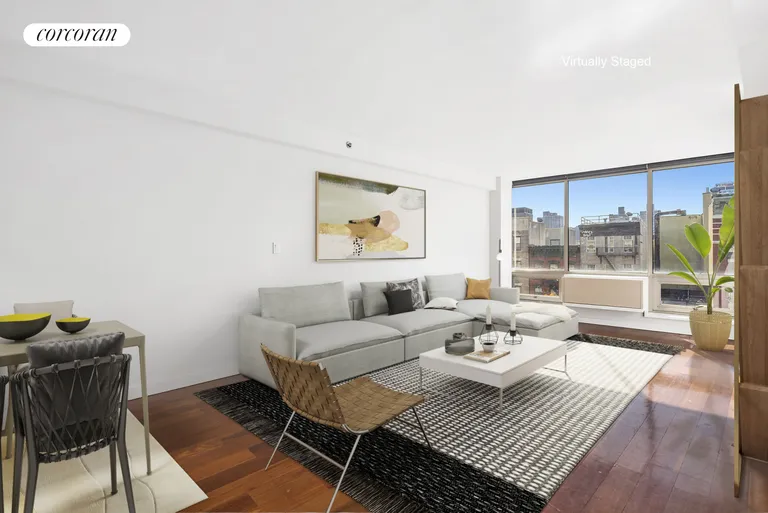 New York City Real Estate | View 1 Avenue B, PHE | Living Room/Dining | View 9