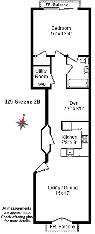 325 Greene Avenue, 2B | floorplan | View 8