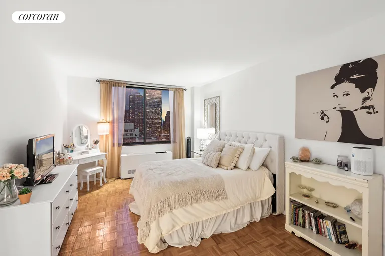 New York City Real Estate | View 350 West 50th Street, 25G | Bedroom | View 2